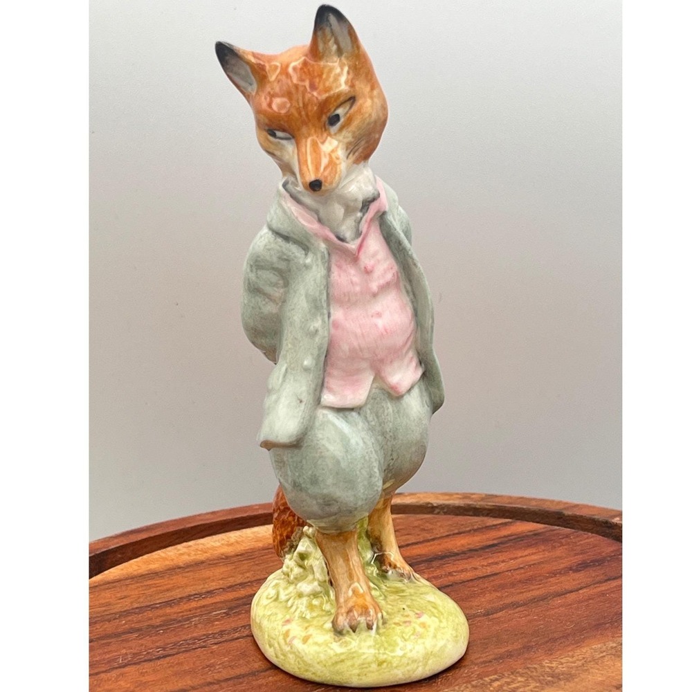 Beatrix Potter's Foxy Whiskered Gentleman BP За Figure Fox Beswick England Rare